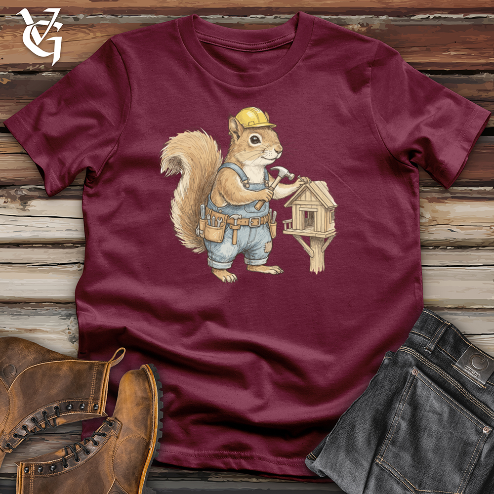 Viking Goods Squirrel Builder Tee Maroon / L