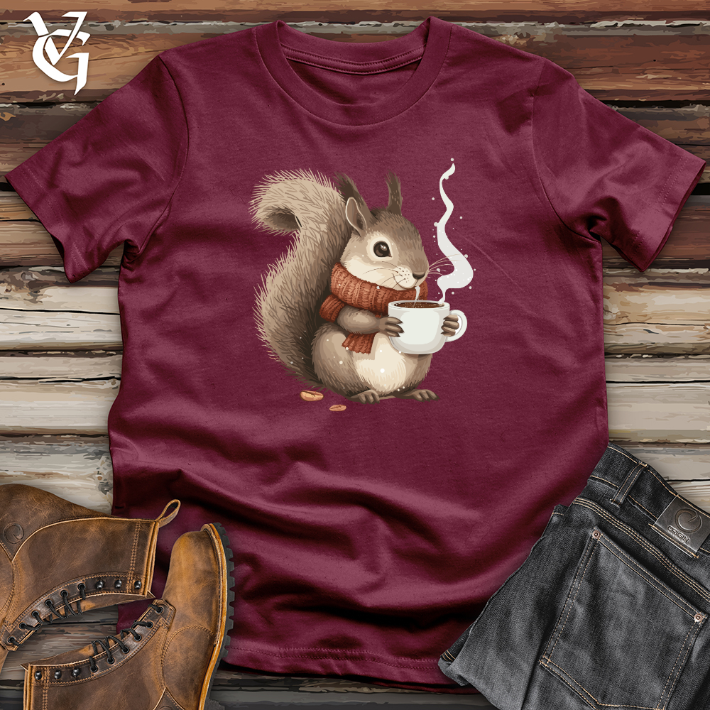 Viking Goods Squirrel Cozy Coffee Softstyle Tee Maroon / L