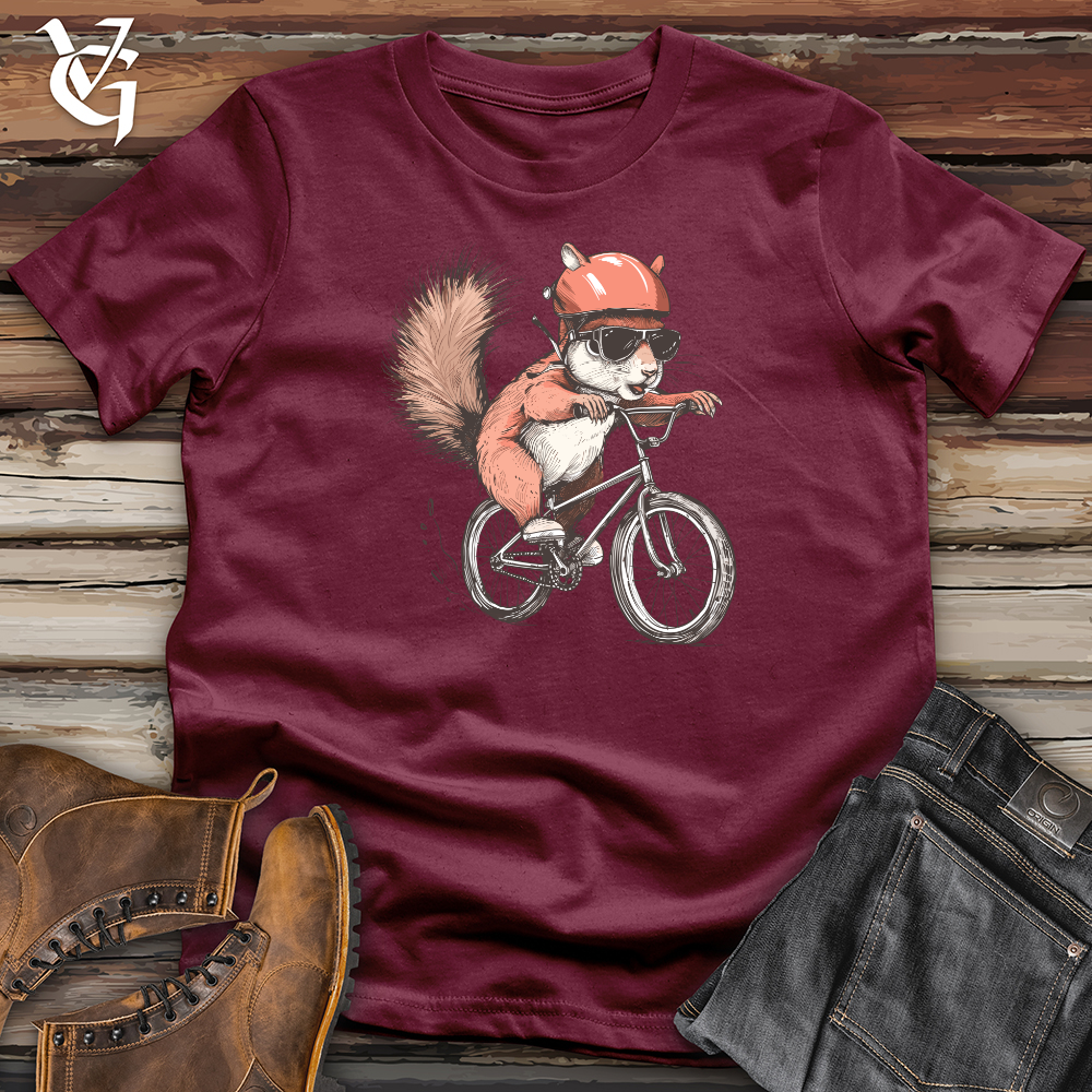 Viking Goods Squirrel Cycling Adventure Softstyle Tee Maroon / L