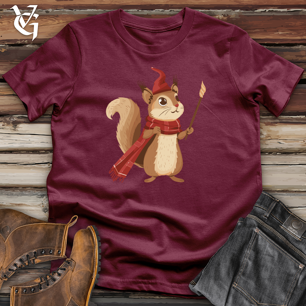 Viking Goods Squirrel Magician Charm Softstyle Tee Maroon / L