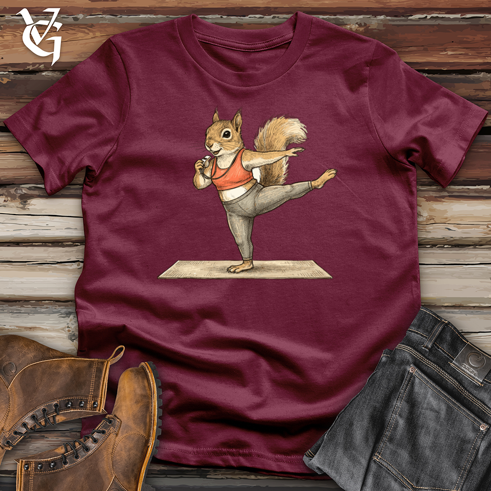 Viking Goods Squirrel Pilates Instructor Tee Maroon / L