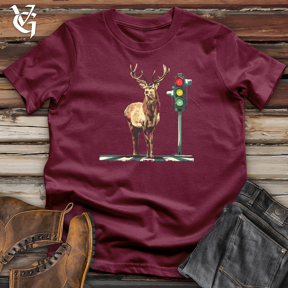 Viking Goods Stag Urban Intersection Softstyle Tee Maroon / L