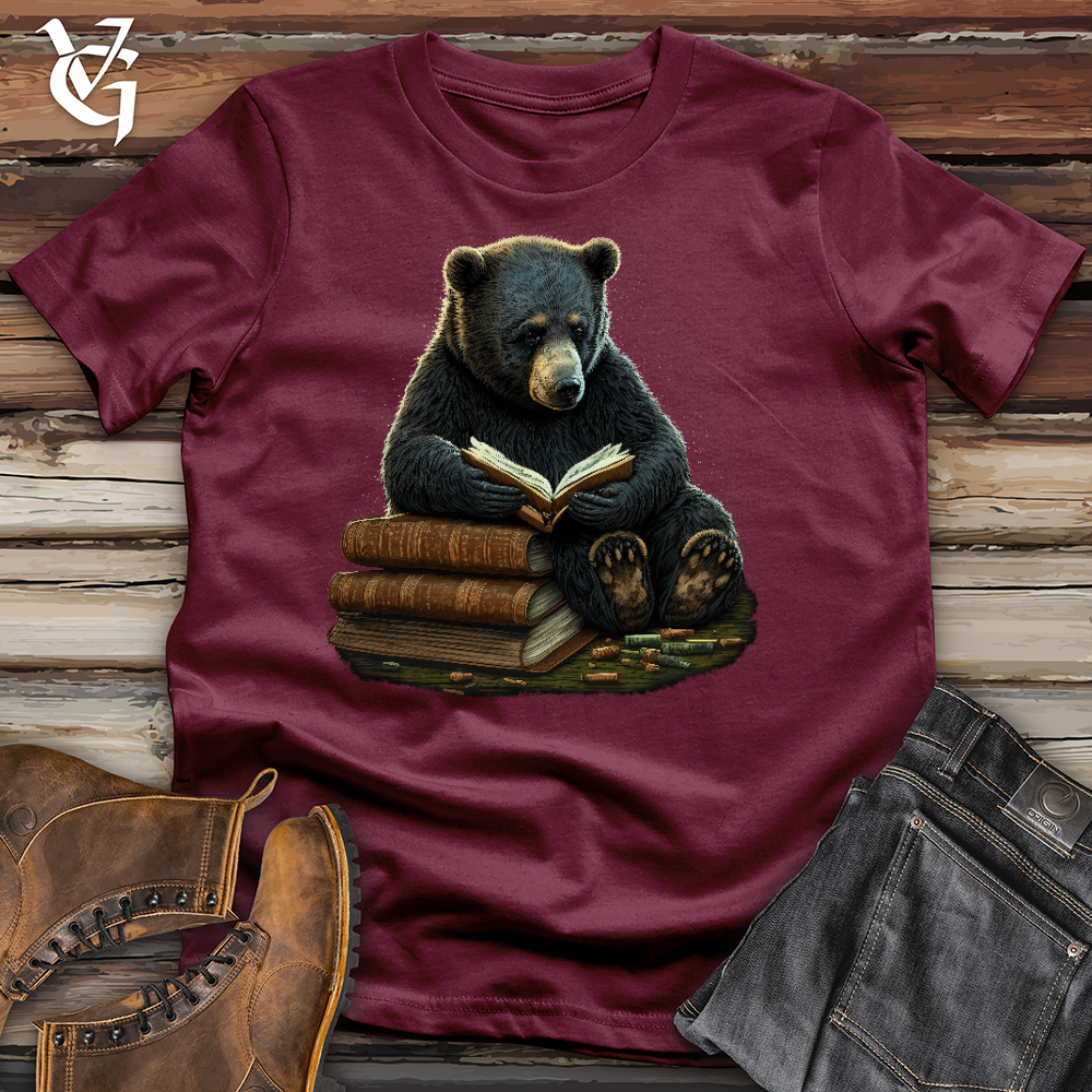 Viking Goods Studious Bear Cotton Tee Maroon / L