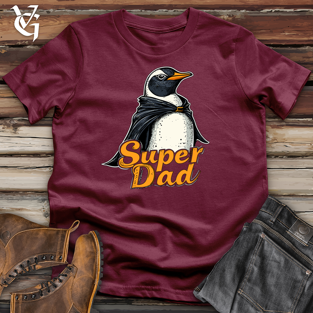 Viking Goods Super Dad Penguin Softstyle Tee Maroon / L
