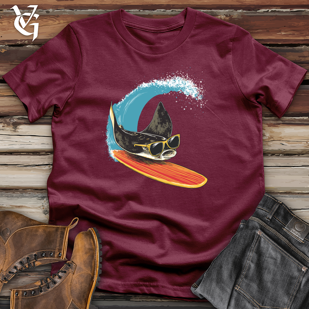 Viking Goods Surfing Stingray Softstyle Tee Maroon / L