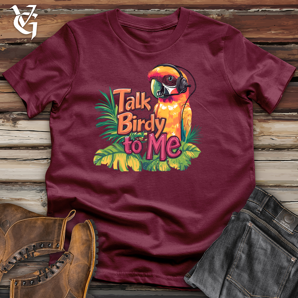 Viking Goods Talk Birdy To Me Softstyle Tee Maroon / L