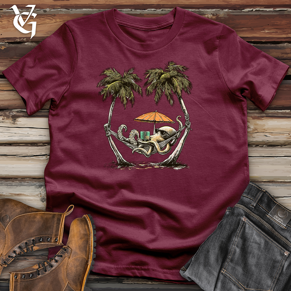 Viking Goods Tropical Octopus Tee Maroon / L