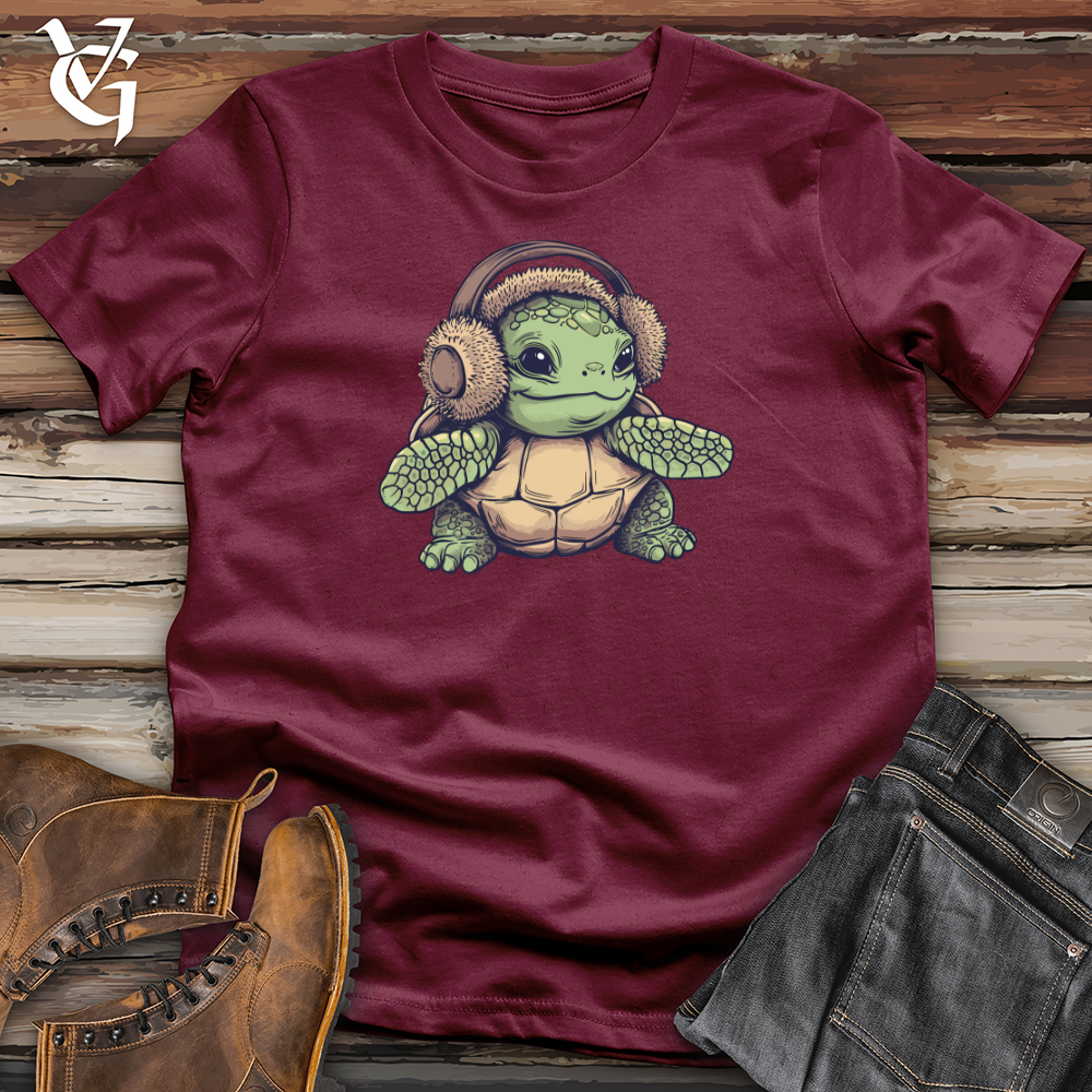 Viking Goods Turtle Cozy Earflaps Softstyle Tee Maroon / L