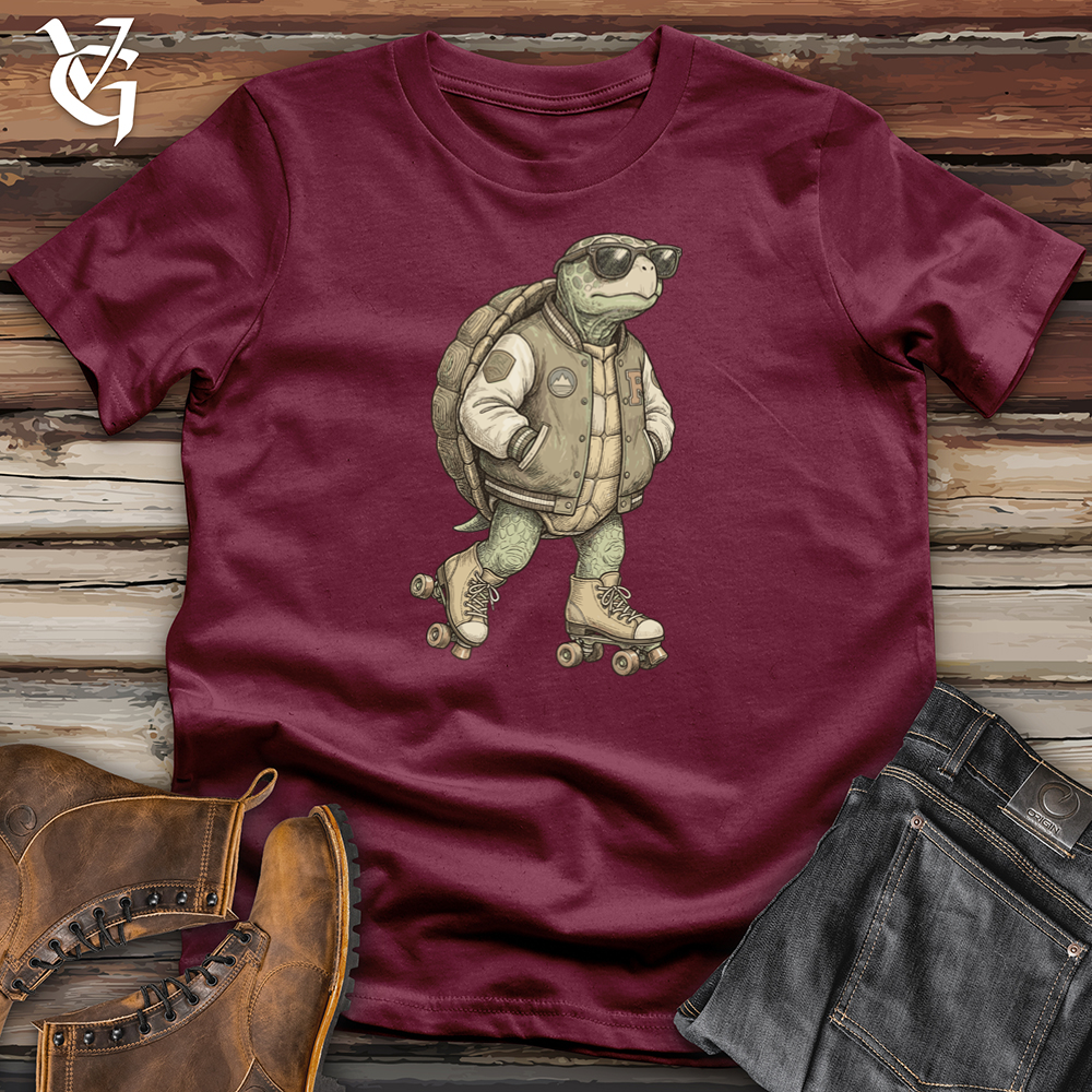 Viking Goods Turtle Rollerblader Tee Maroon / L
