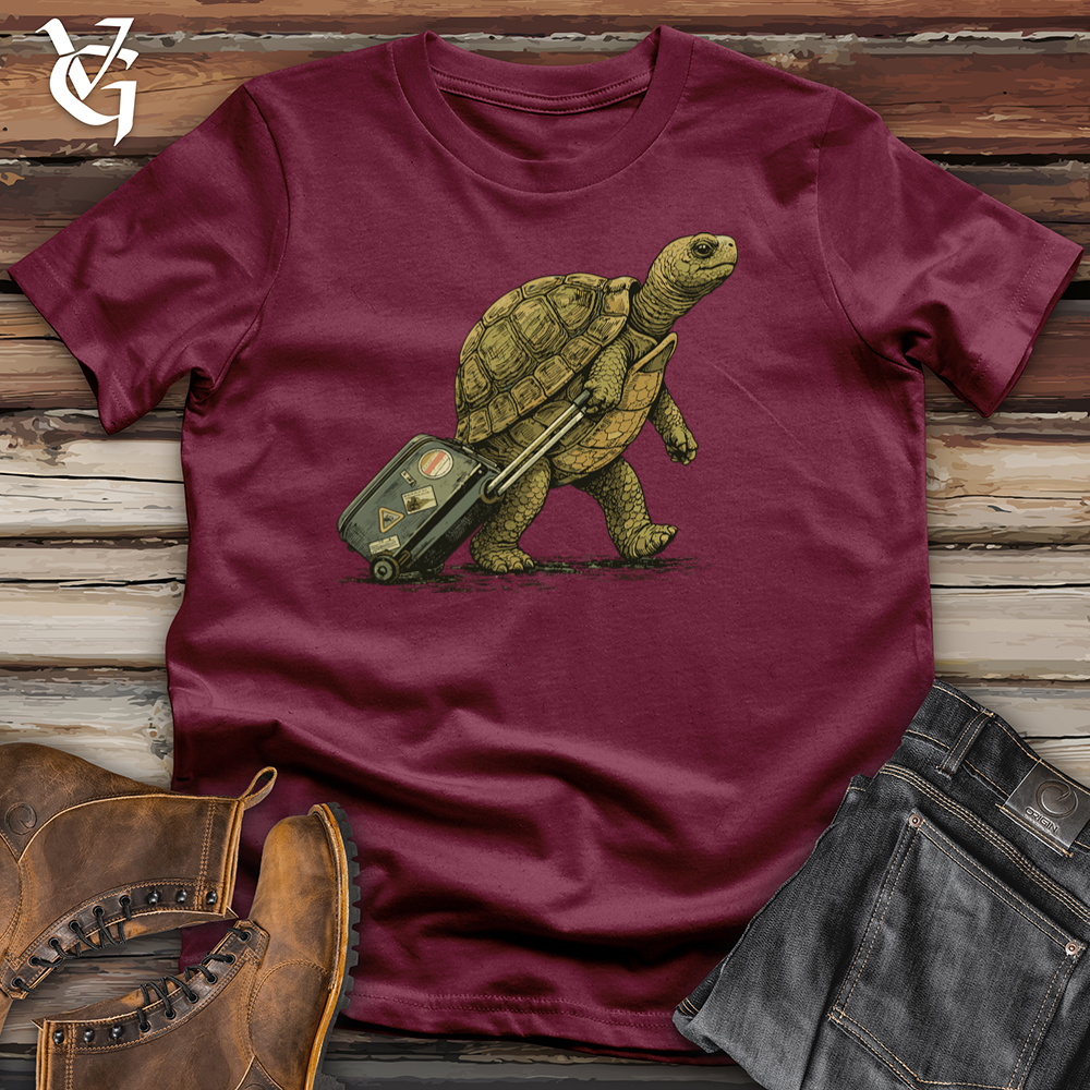 Viking Goods Turtle With Bag Tee Maroon / L