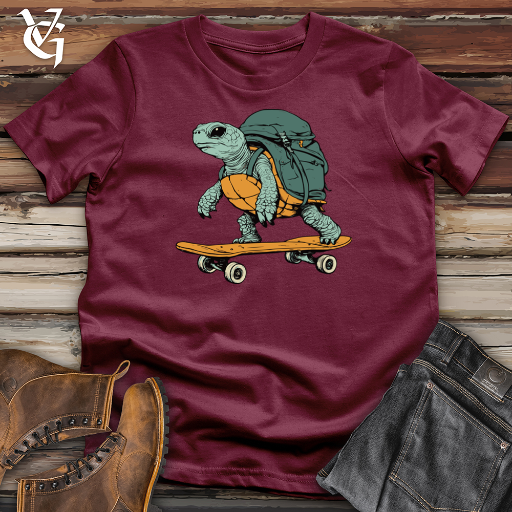 Viking Goods Turtley Cool Skate Softstyle Tee Maroon / L