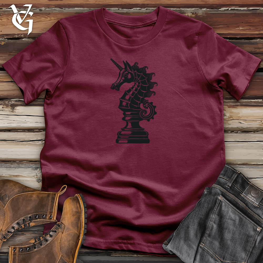 Viking Goods Unicorn Knight Checkmate Softstyle Tee Maroon / L