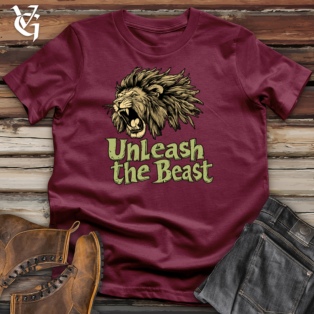 Viking Goods Unleash the Beast Softstyle Tee Maroon / L