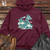 Viking Goods Water Dragon Serenity Midweight Hooded Sweatshirt Maroon / L