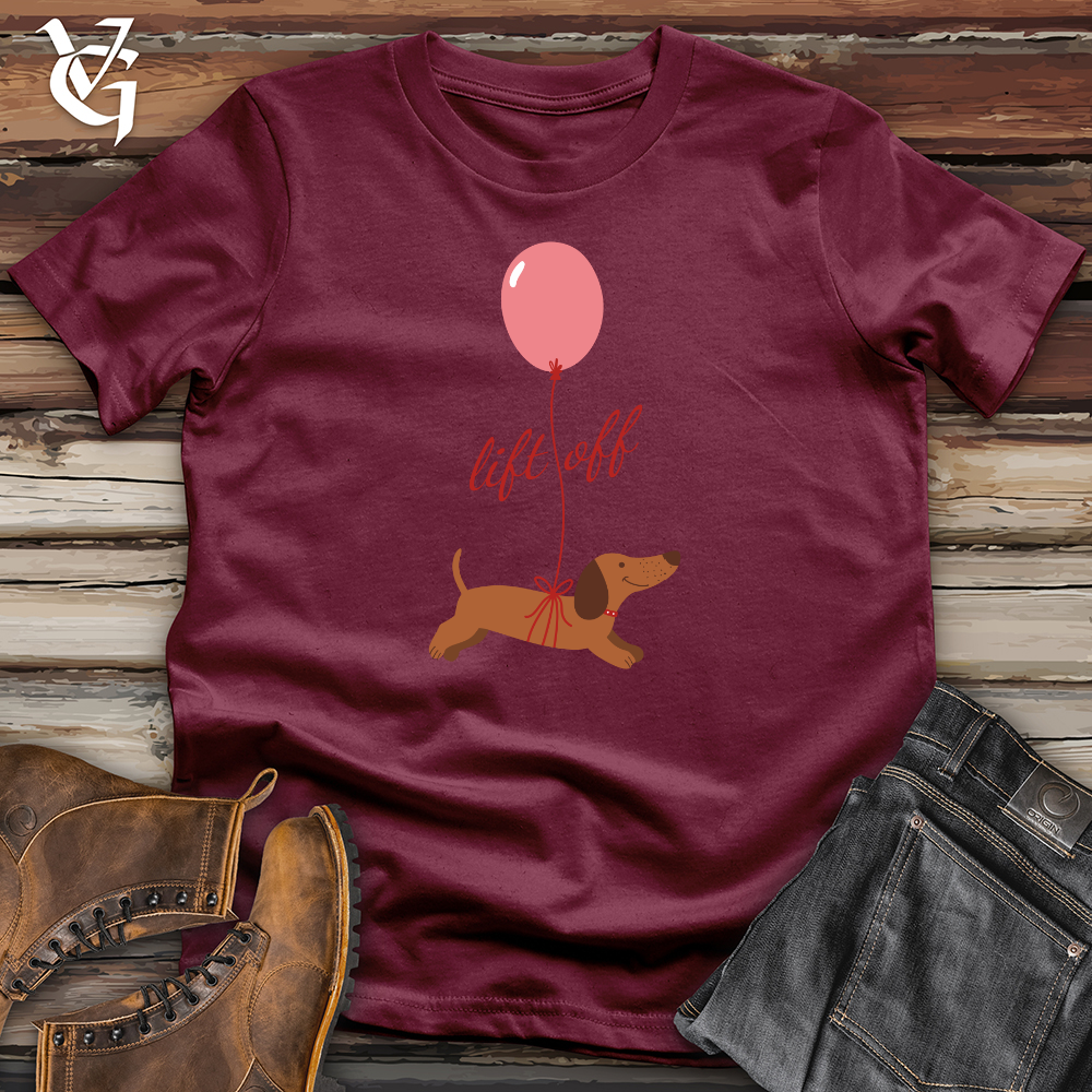 Viking Goods Weiner Dog Lift Off Softstyle Tee Maroon / L