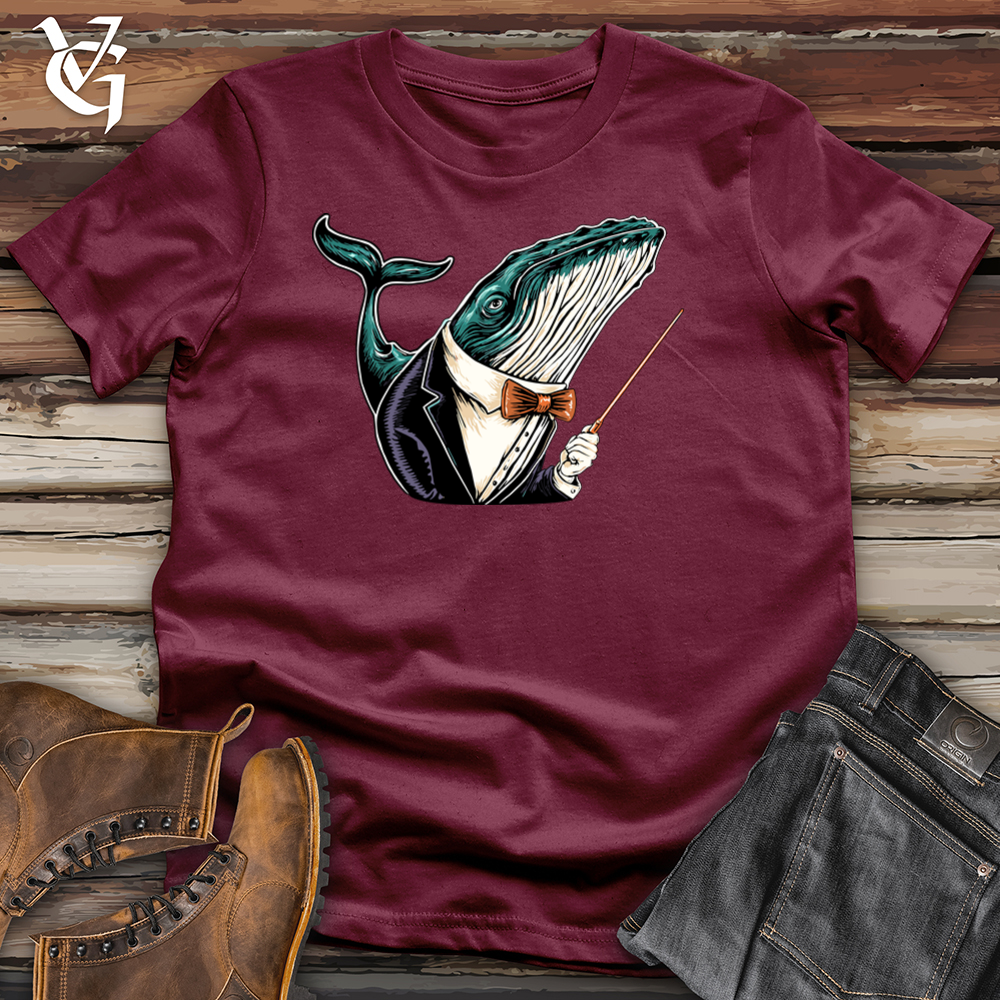 Viking Goods Whale Composer Softstyle Tee Maroon / L
