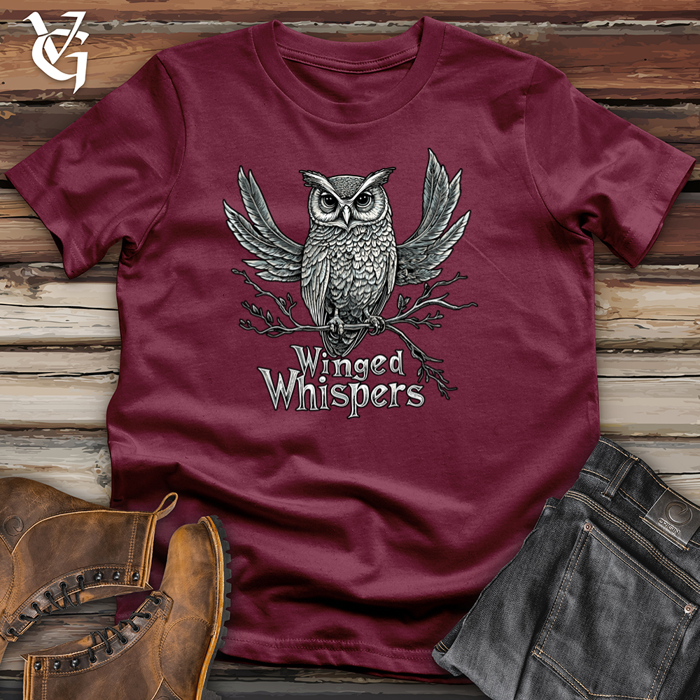 Viking Goods Winged Whispers Softstyle Tee Maroon / L