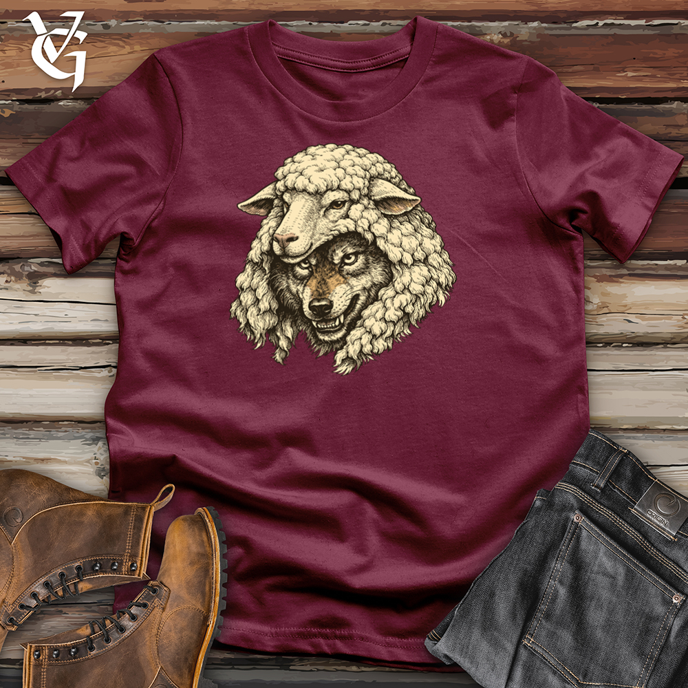 Viking Goods Wolf in Sheep's Clothing Tee Maroon / L