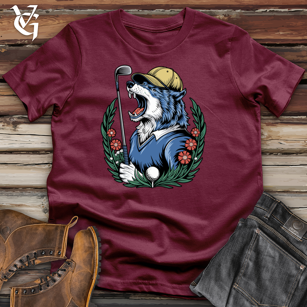 Viking Goods Wolf Wedge Softstyle Tee Maroon / L