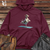 Viking Goods Yoga Cow Midweight Hooded Sweatshirt Maroon / L