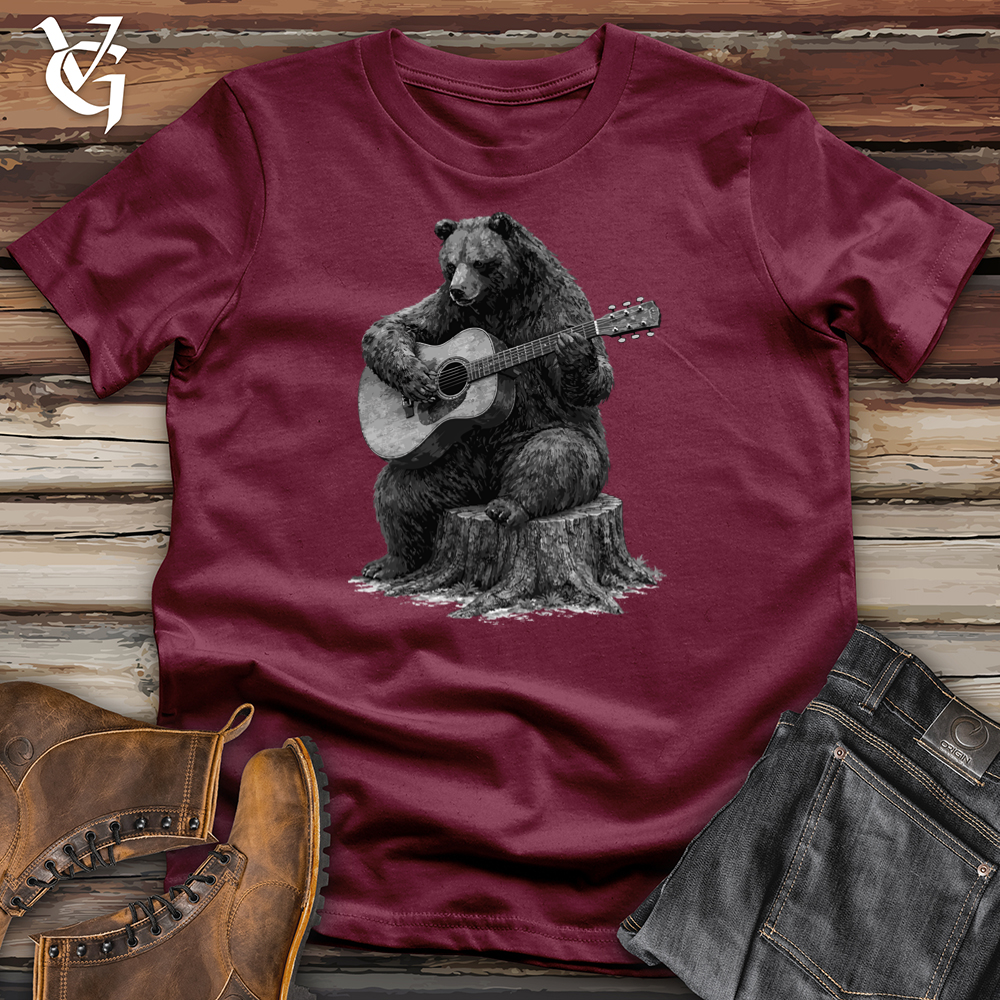 Viking Goods Bear Playing Guitar Softstyle Tee Maroon / S