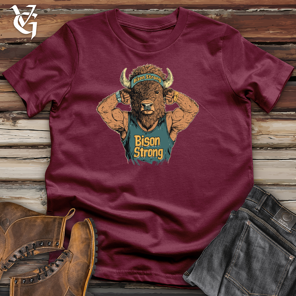 Viking Goods Bison Strong Softstyle Tee Maroon / S