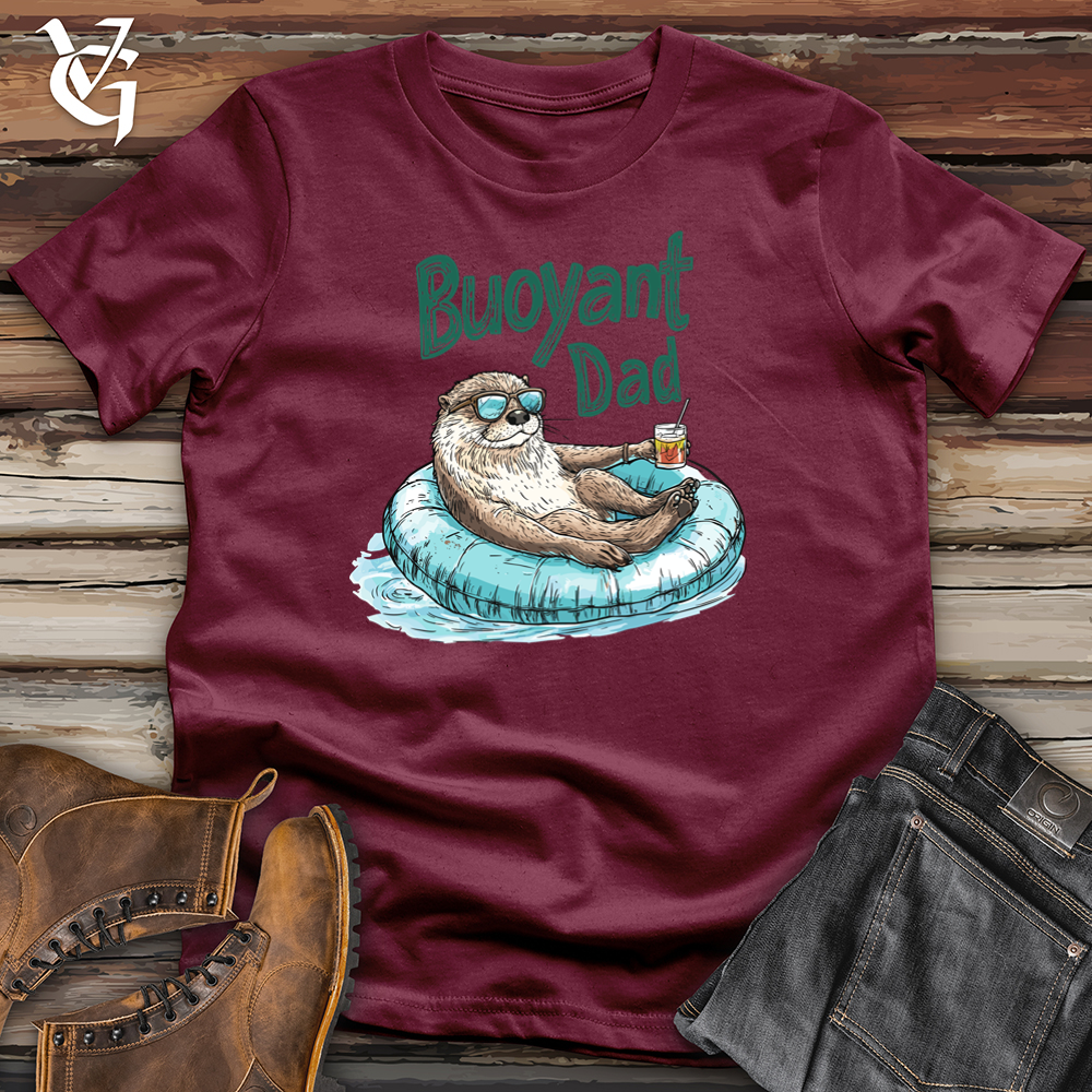 Viking Goods Buoyant Otter Dad Softstyle Tee Maroon / S