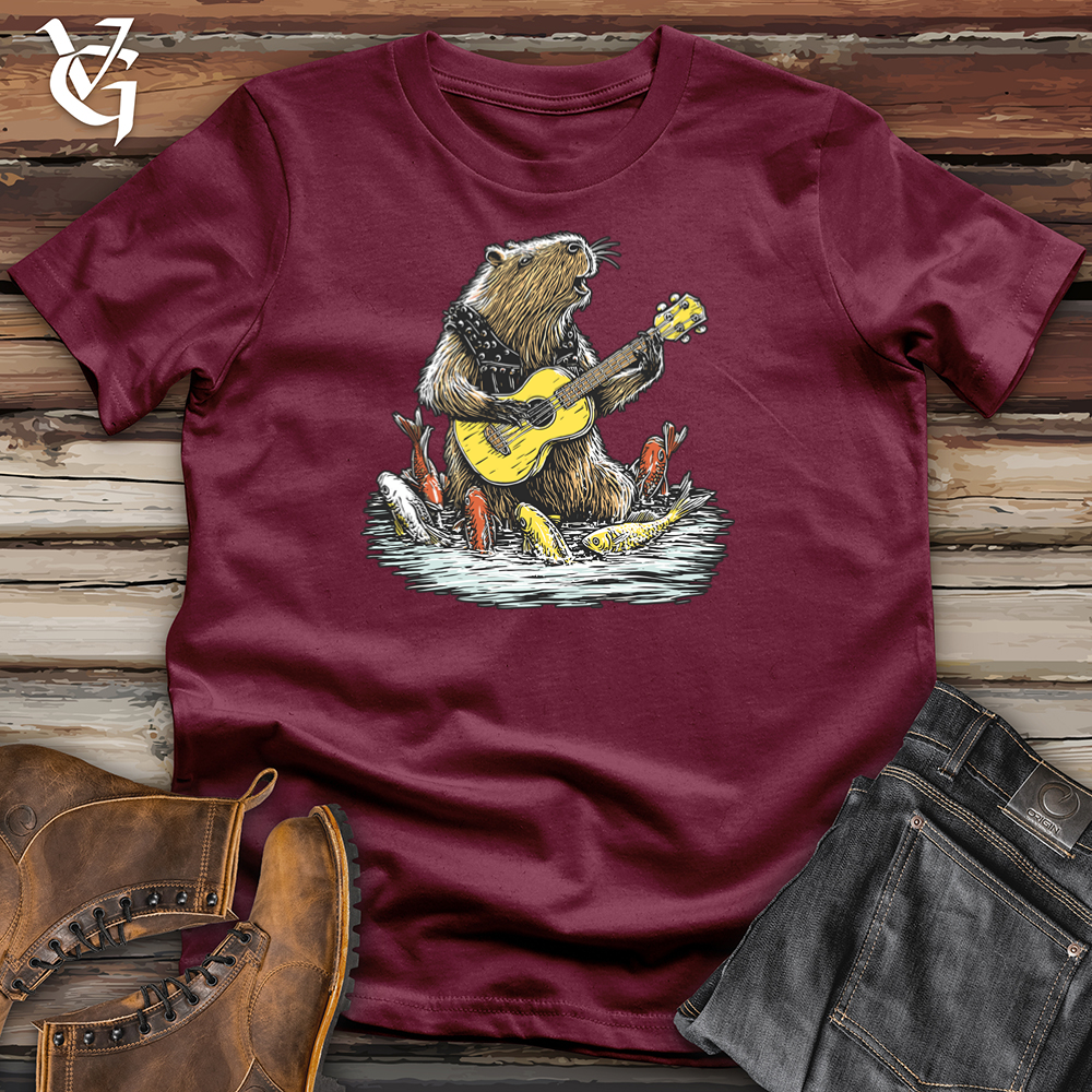 Viking Goods Capybara Lullaby Softstyle Tee Maroon / S