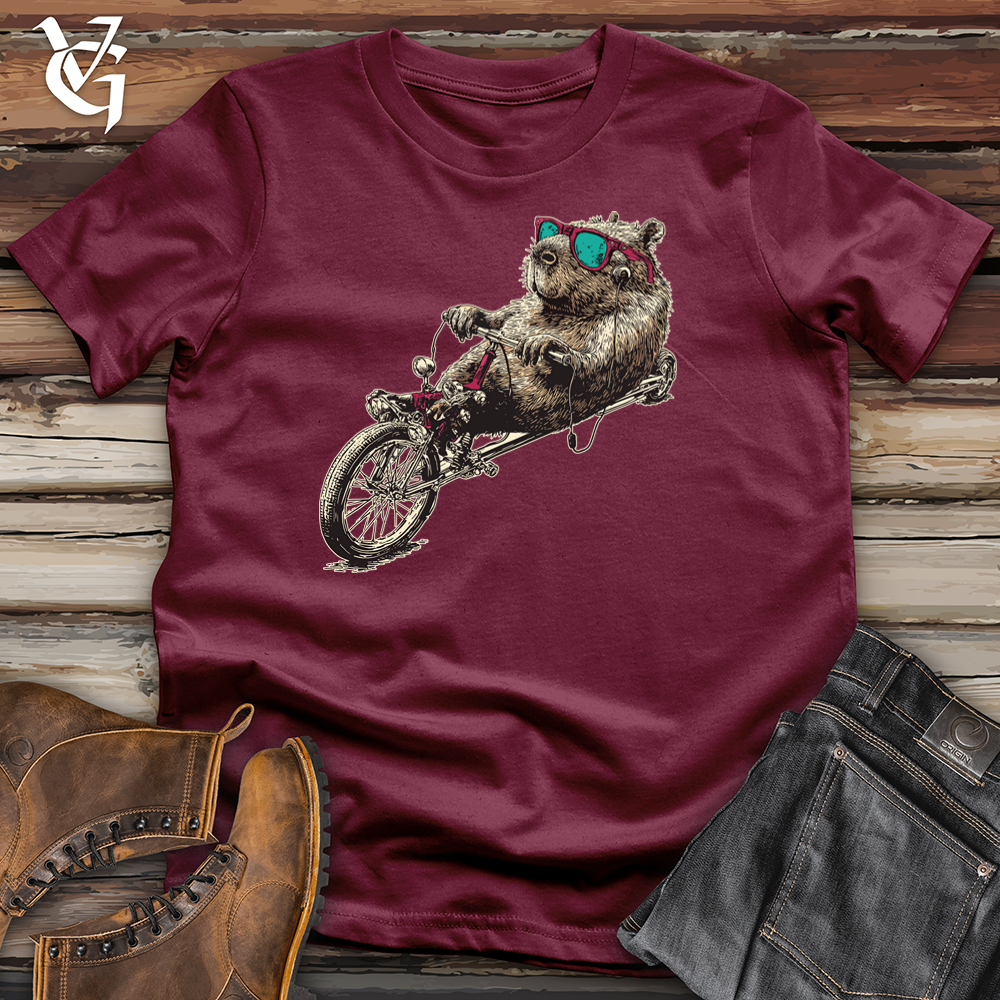 Viking Goods Capybara Racer Softstyle Tee Maroon / S