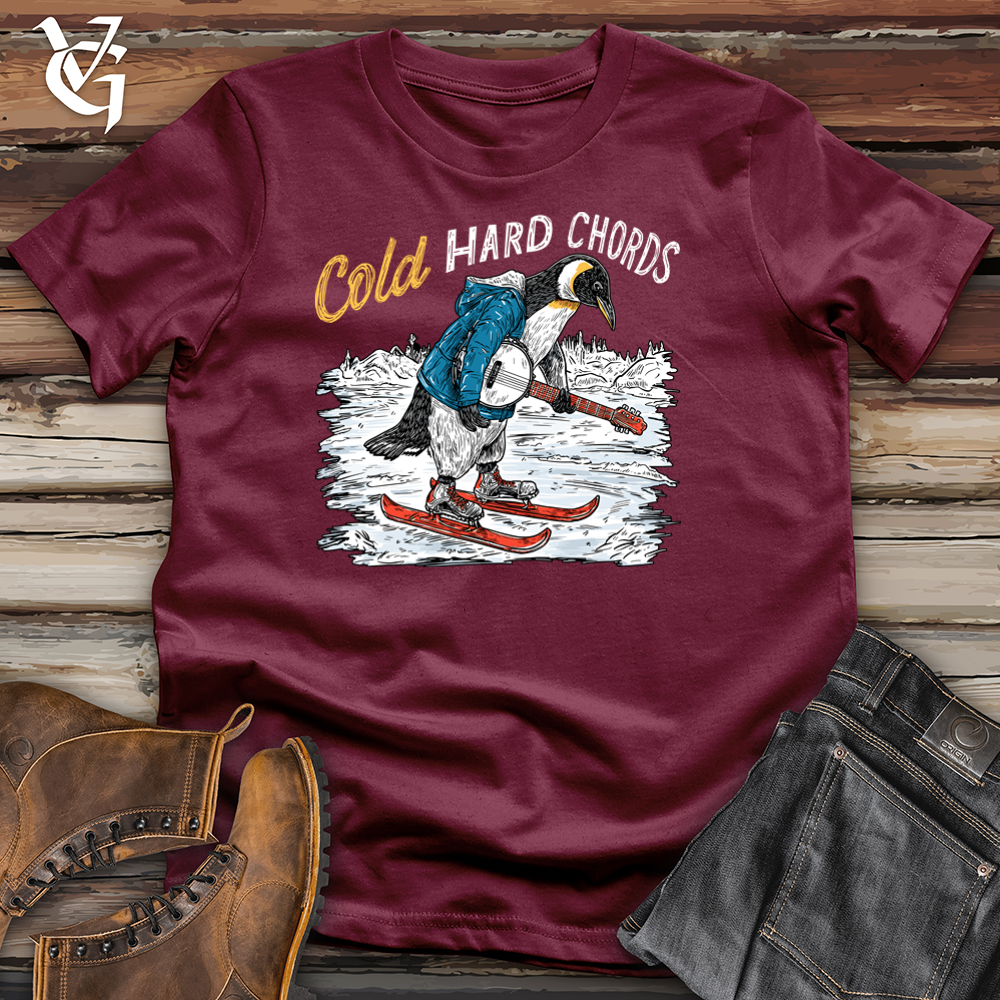 Viking Goods Cold Hard Chords Penguin Softstyle Tee Maroon / S