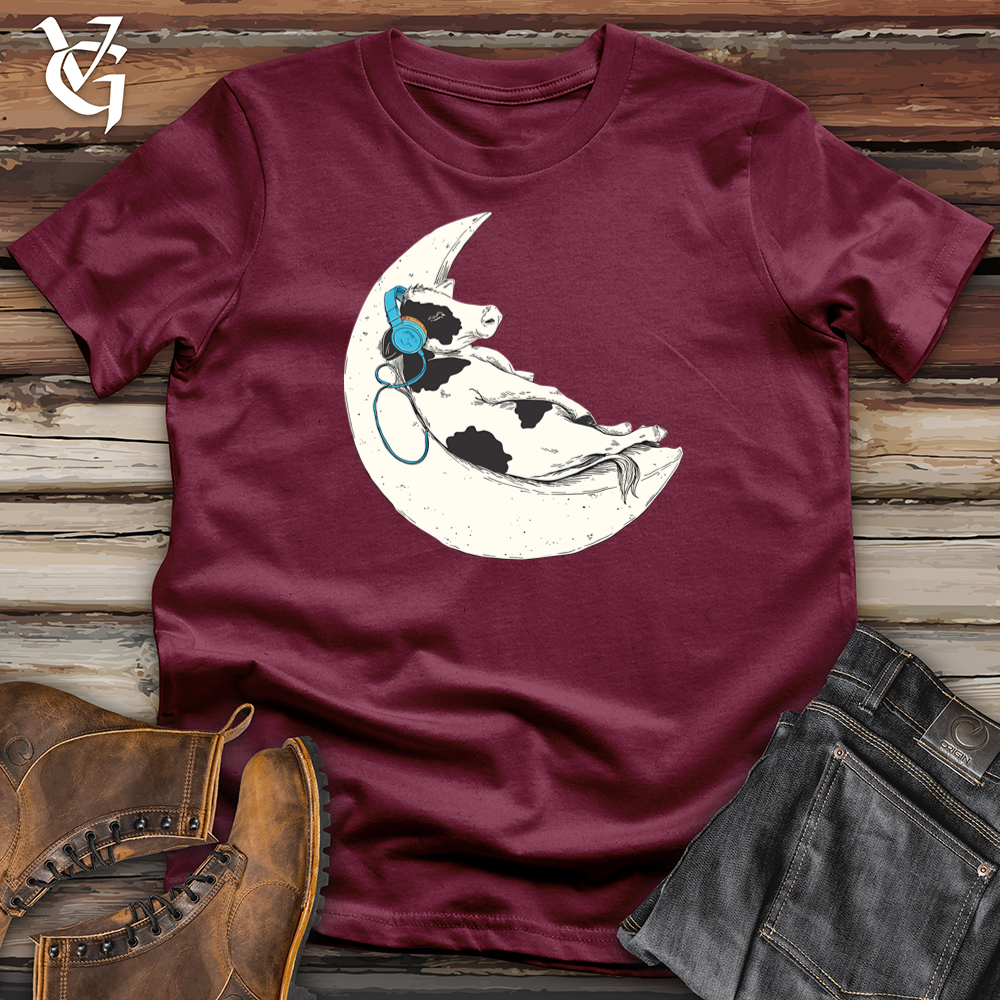 Viking Goods Cow Moon Lullabies Softstyle Tee Maroon / S