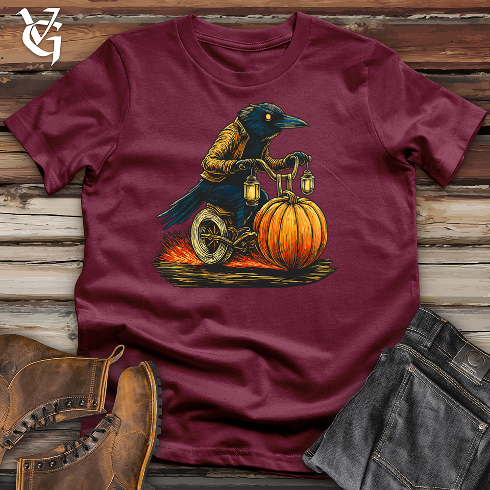 Viking Goods Crow Riding Bike Softstyle Tee Maroon / S