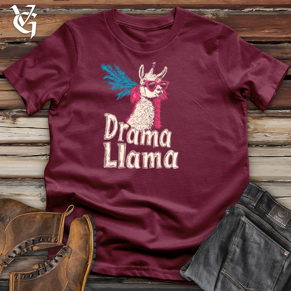 Viking Goods Drama Llama Softstyle Tee Maroon / S