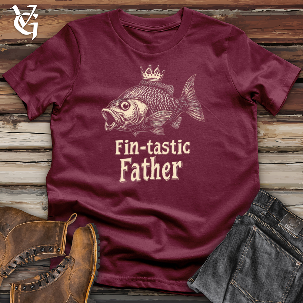 Viking Goods Fin Tastic Father Softstyle Tee Maroon / S