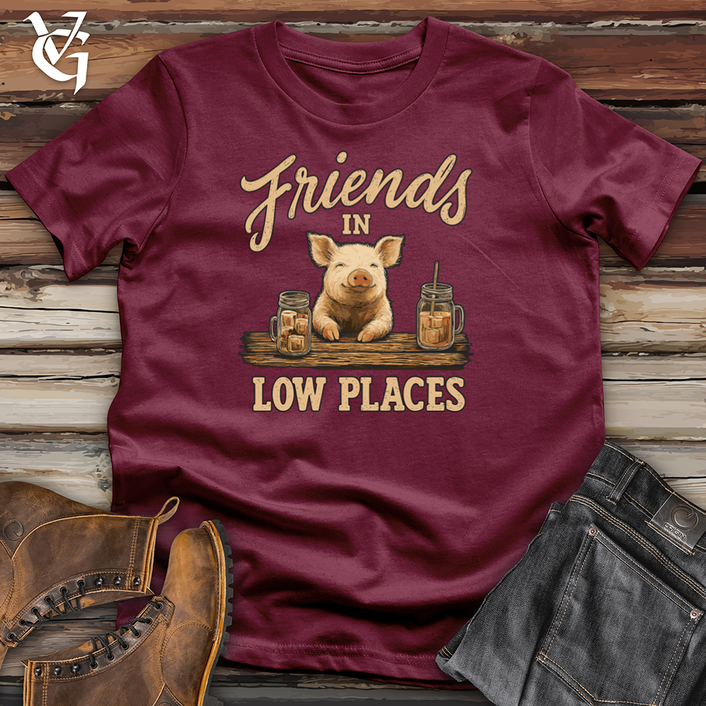 Viking Goods Friends In Low Places Softstyle Tee Maroon / S