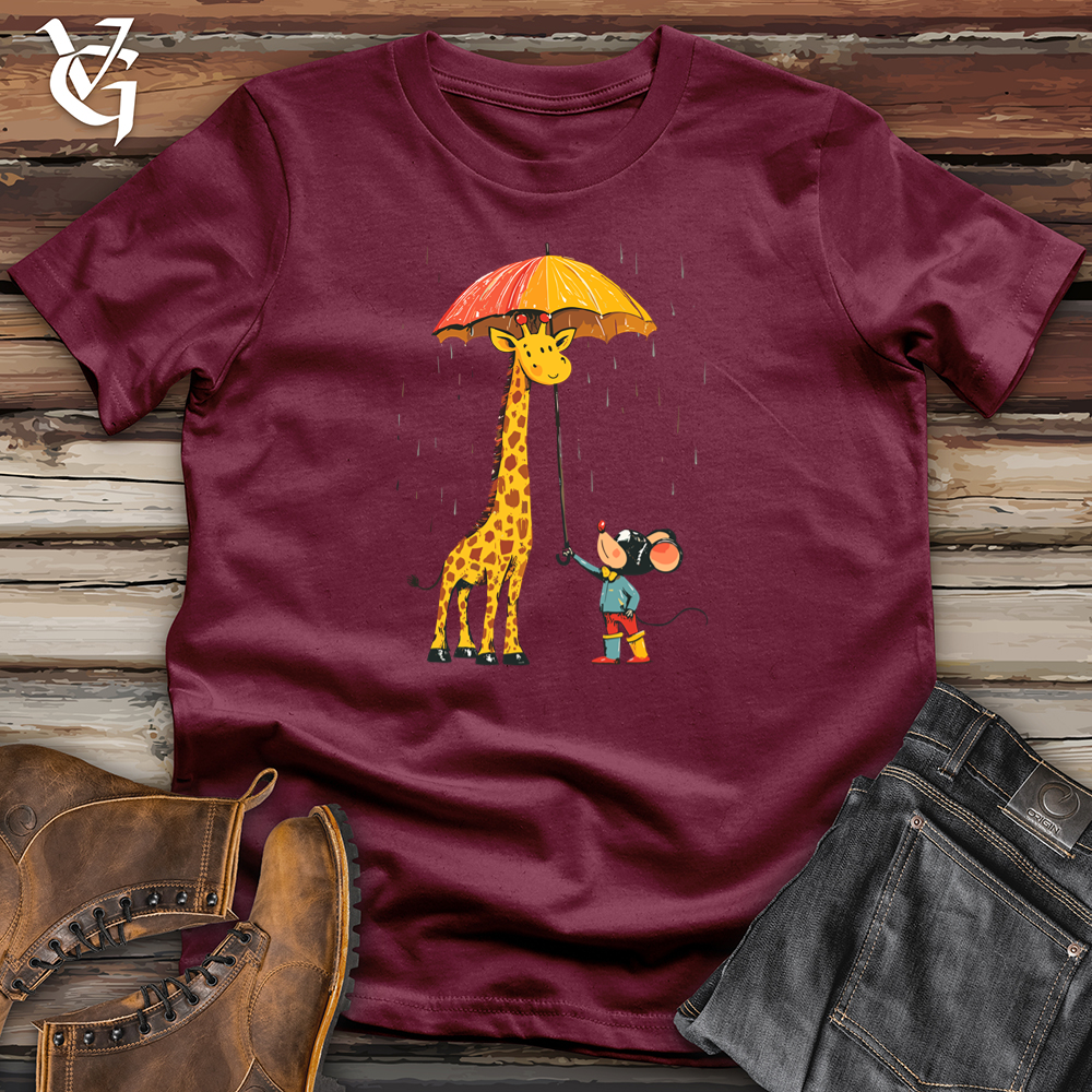 Viking Goods Giraffe Rainstorm Softstyle Tee Maroon / S