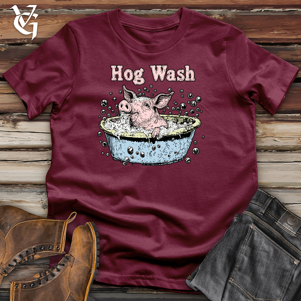 Viking Goods Hog Wash Softstyle Tee Maroon / S