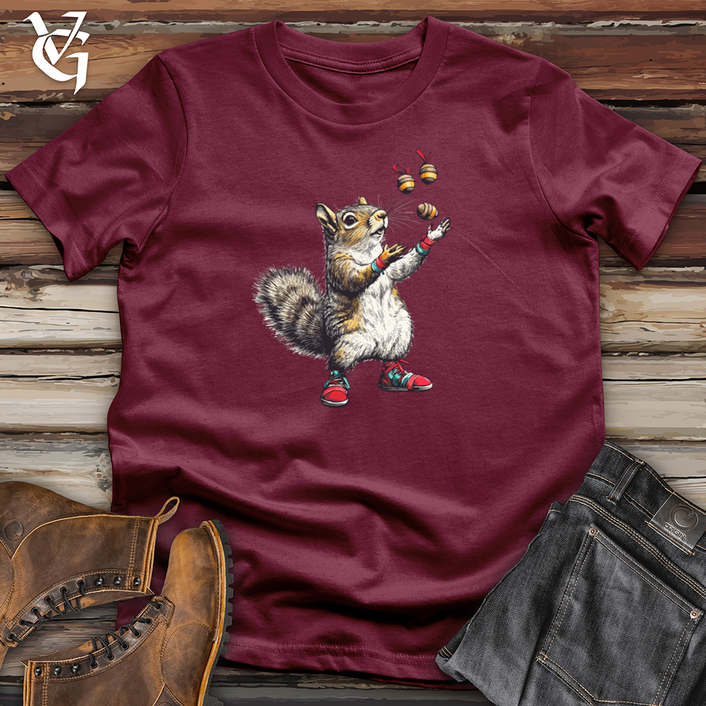 Viking Goods Juggling Squirrel  Softstyle Tee Maroon / S