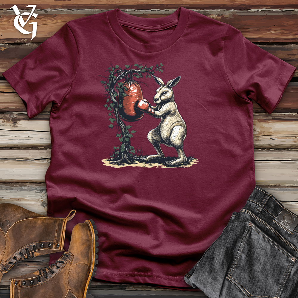 Viking Goods Kangaroo Punching Bag Softstyle Tee Maroon / S
