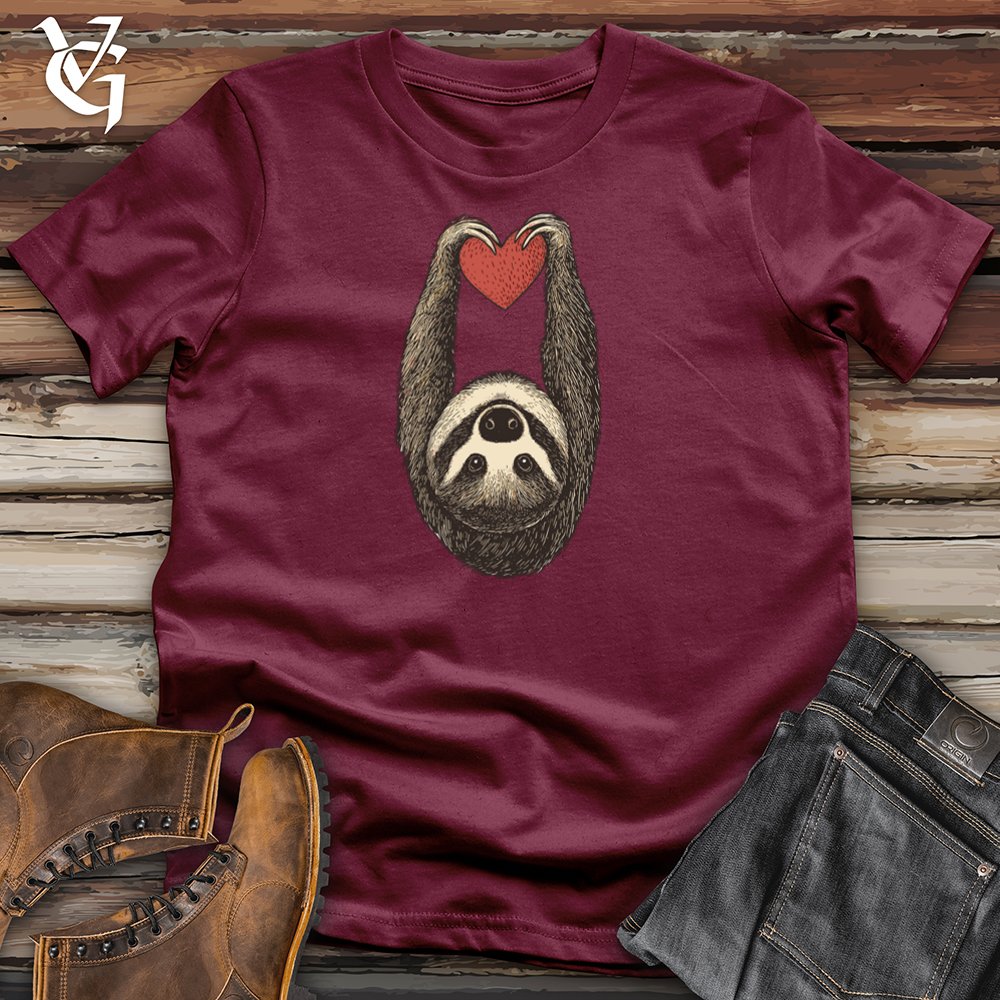 Viking Goods Love Sick Sloth Softstyle Tee Maroon / S
