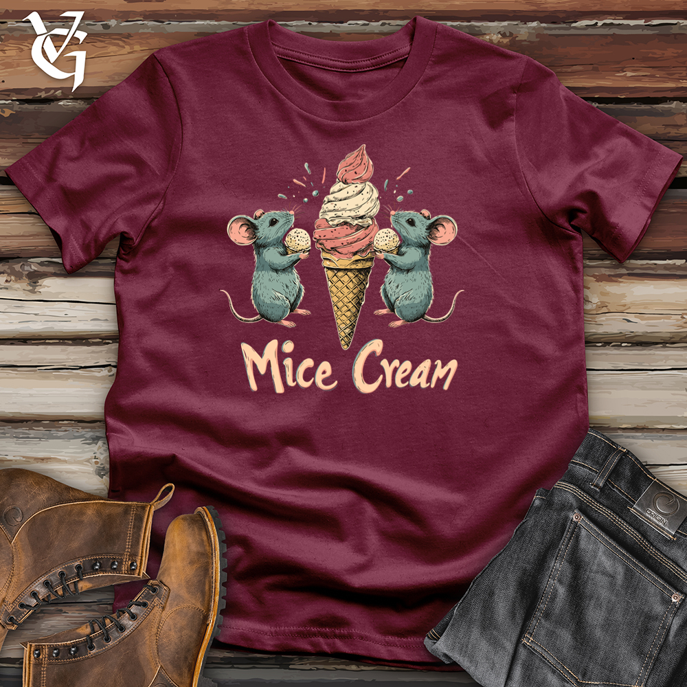 Viking Goods Mice Cream Softstyle Tee Maroon / S