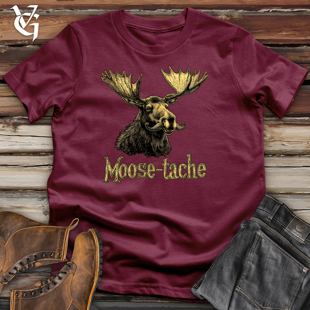 Viking Goods Moose-tache Softstyle Tee Maroon / S