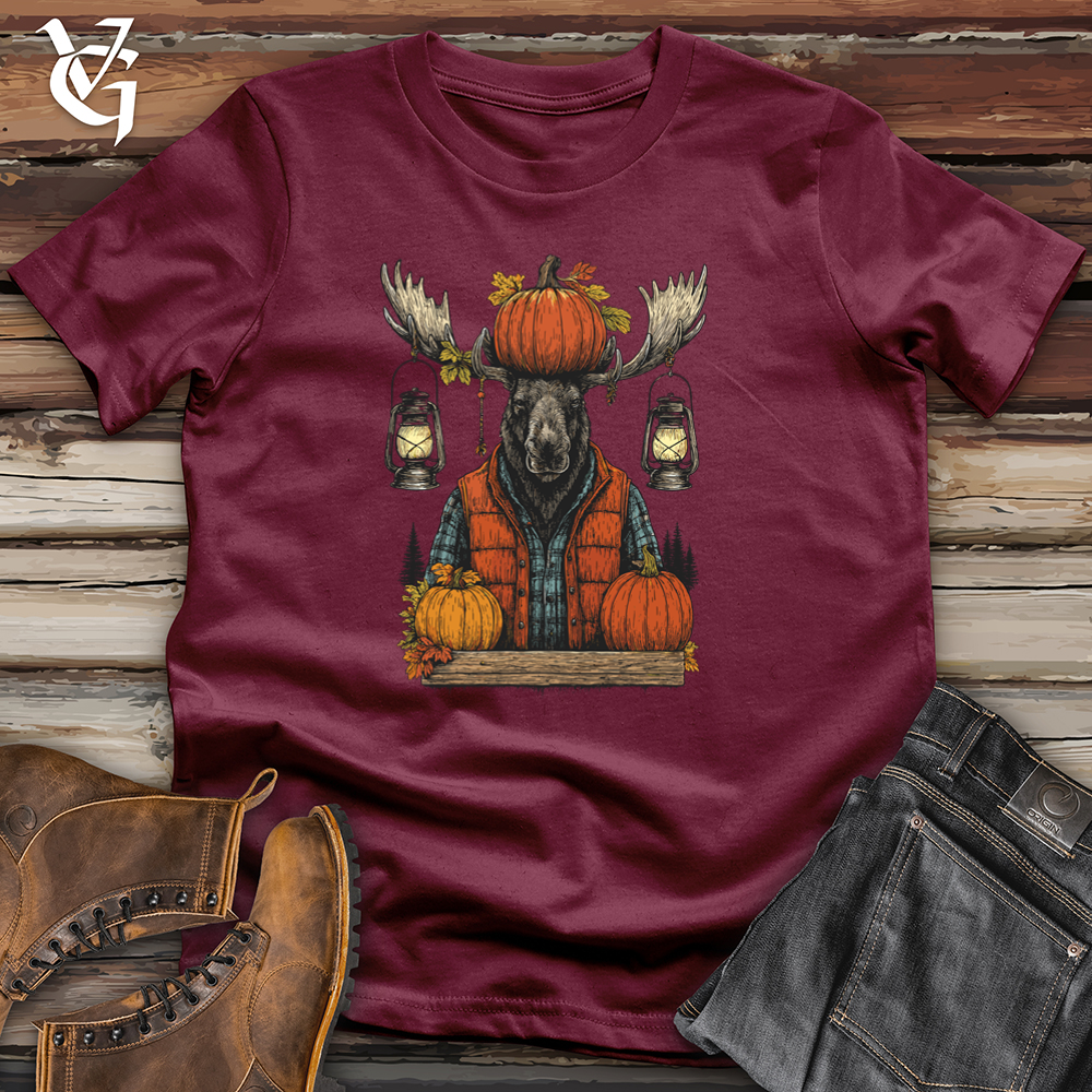 Viking Goods Moose With Lantern Softstyle Tee Maroon / S