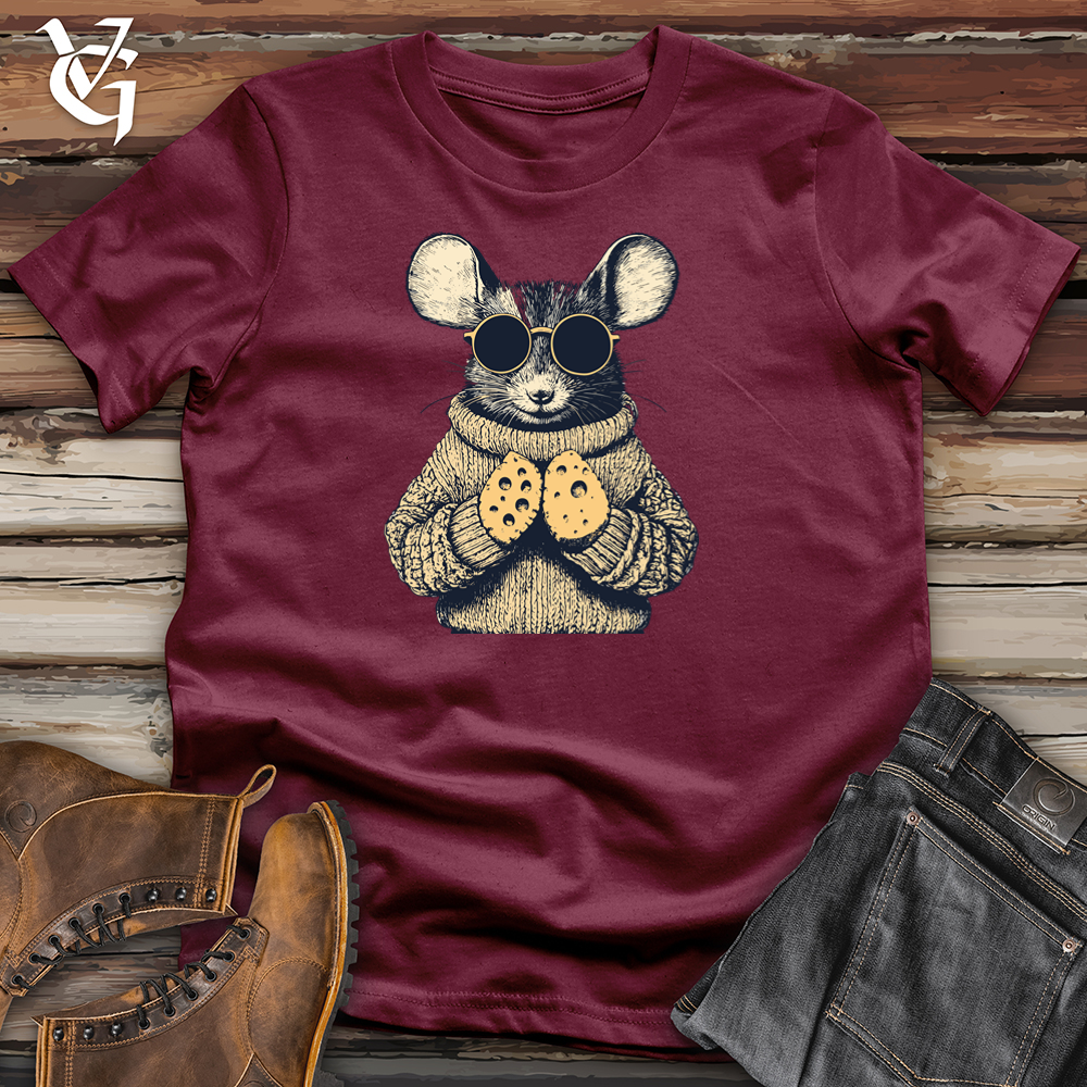 Viking Goods Mouse Cheese Hands Softstyle Tee Maroon / S