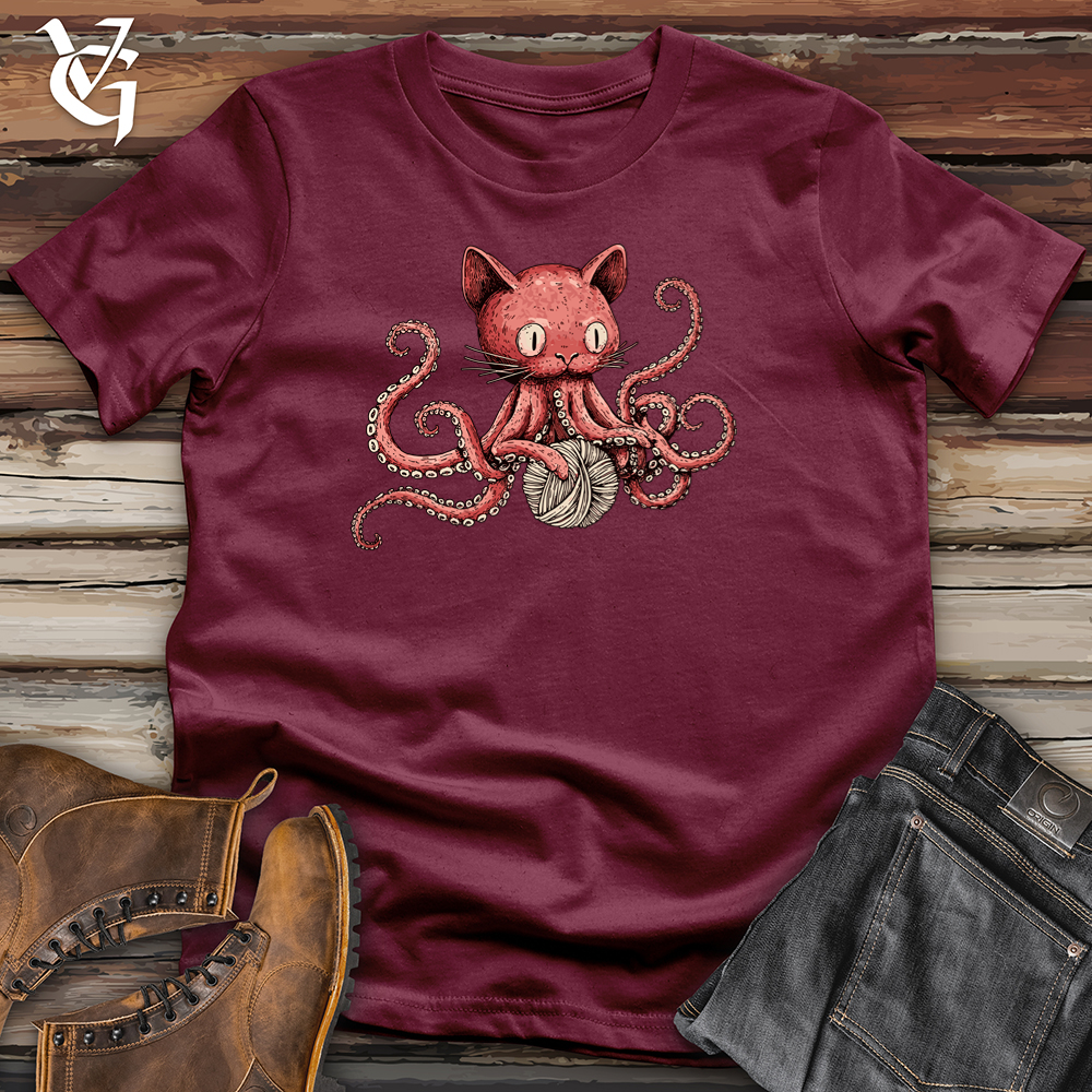 Viking Goods Octopurr Softstyle Tee Maroon / S