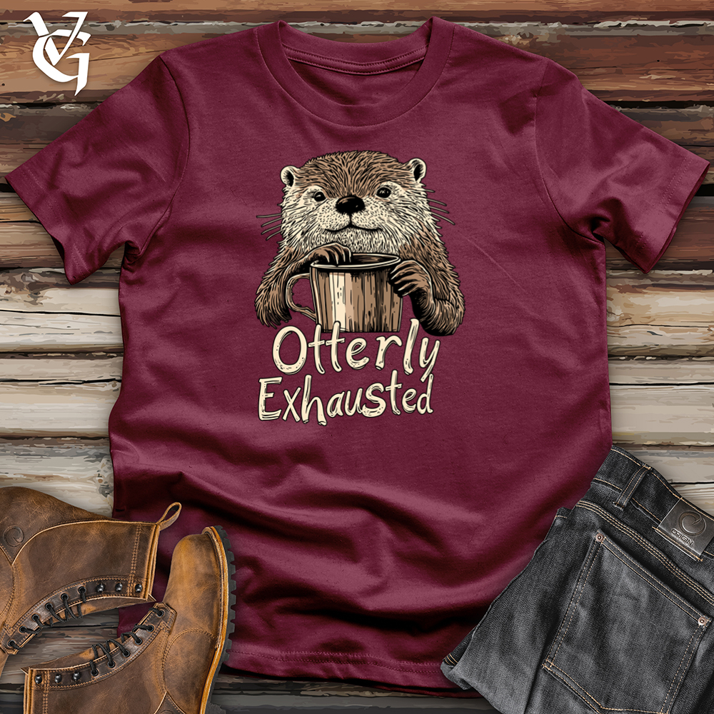Viking Goods Otterly Exhausted Softstyle Tee Maroon / S