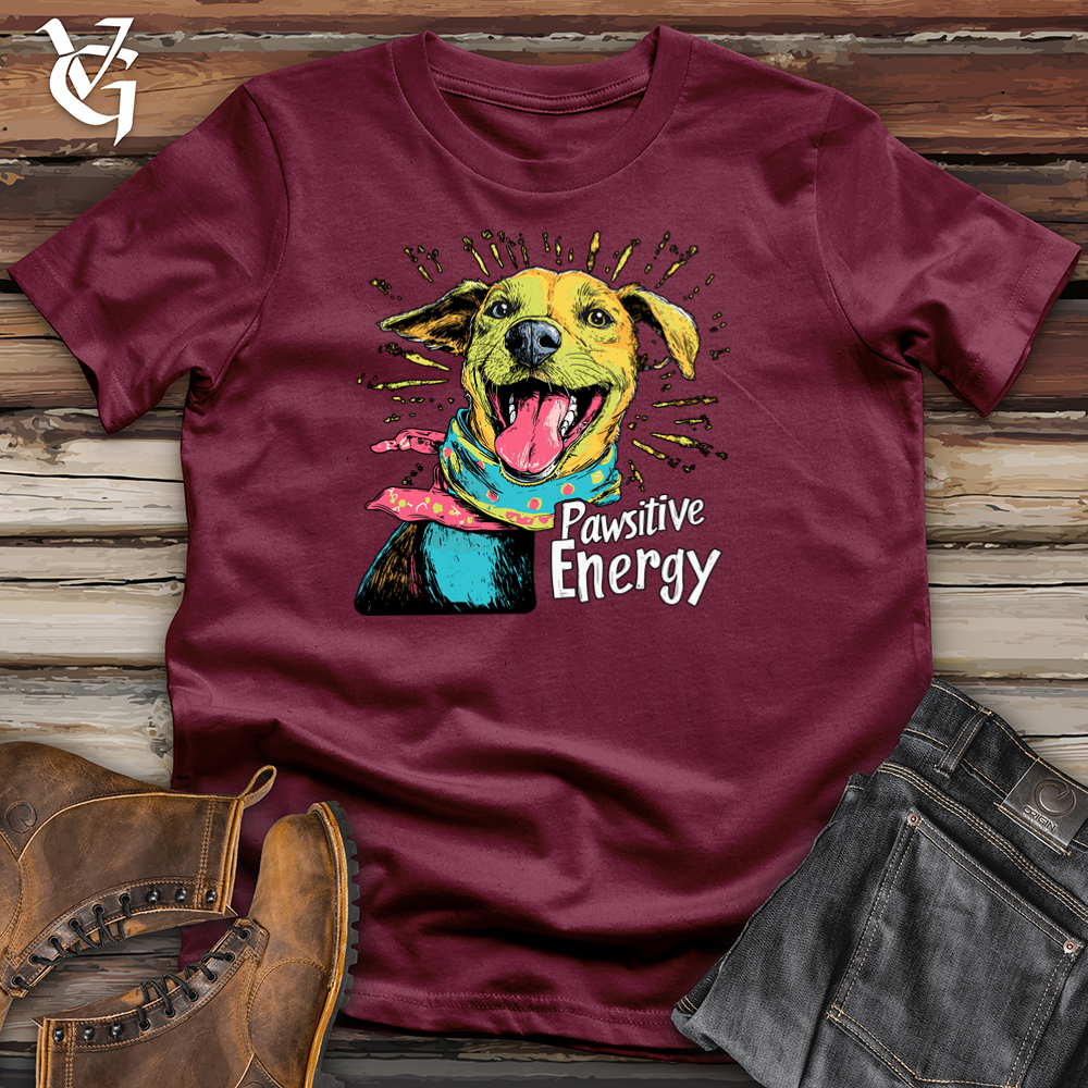 Viking Goods Pawsitive Energy Softstyle Tee Maroon / S