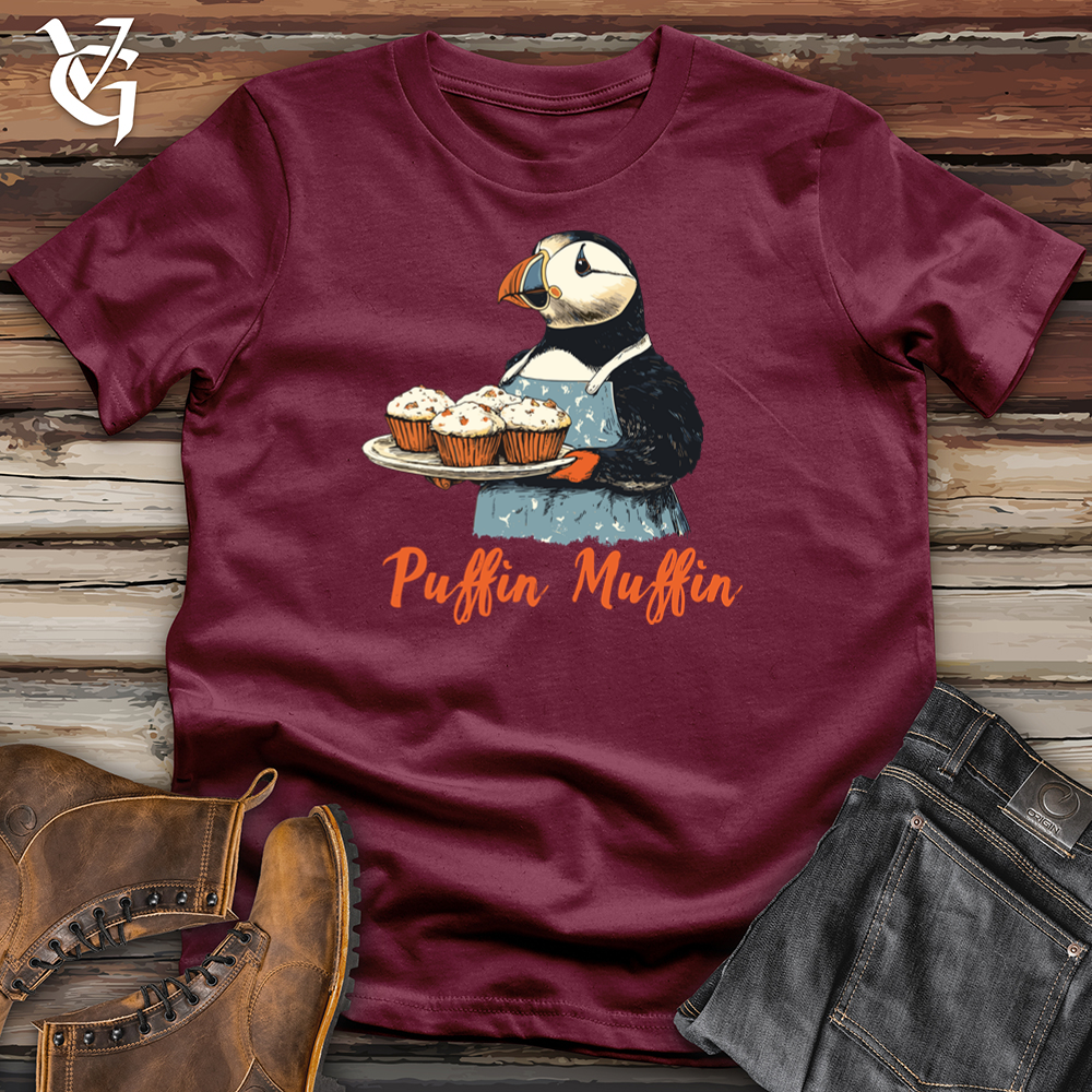 Viking Goods Puffin Muffin Softstyle Tee Maroon / S