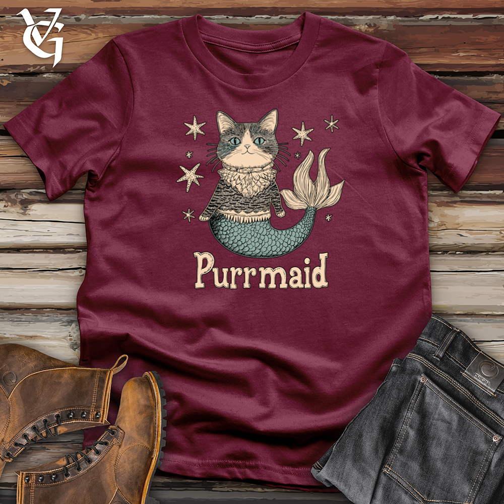 Viking Goods Purrmaid Softstyle Tee Maroon / S