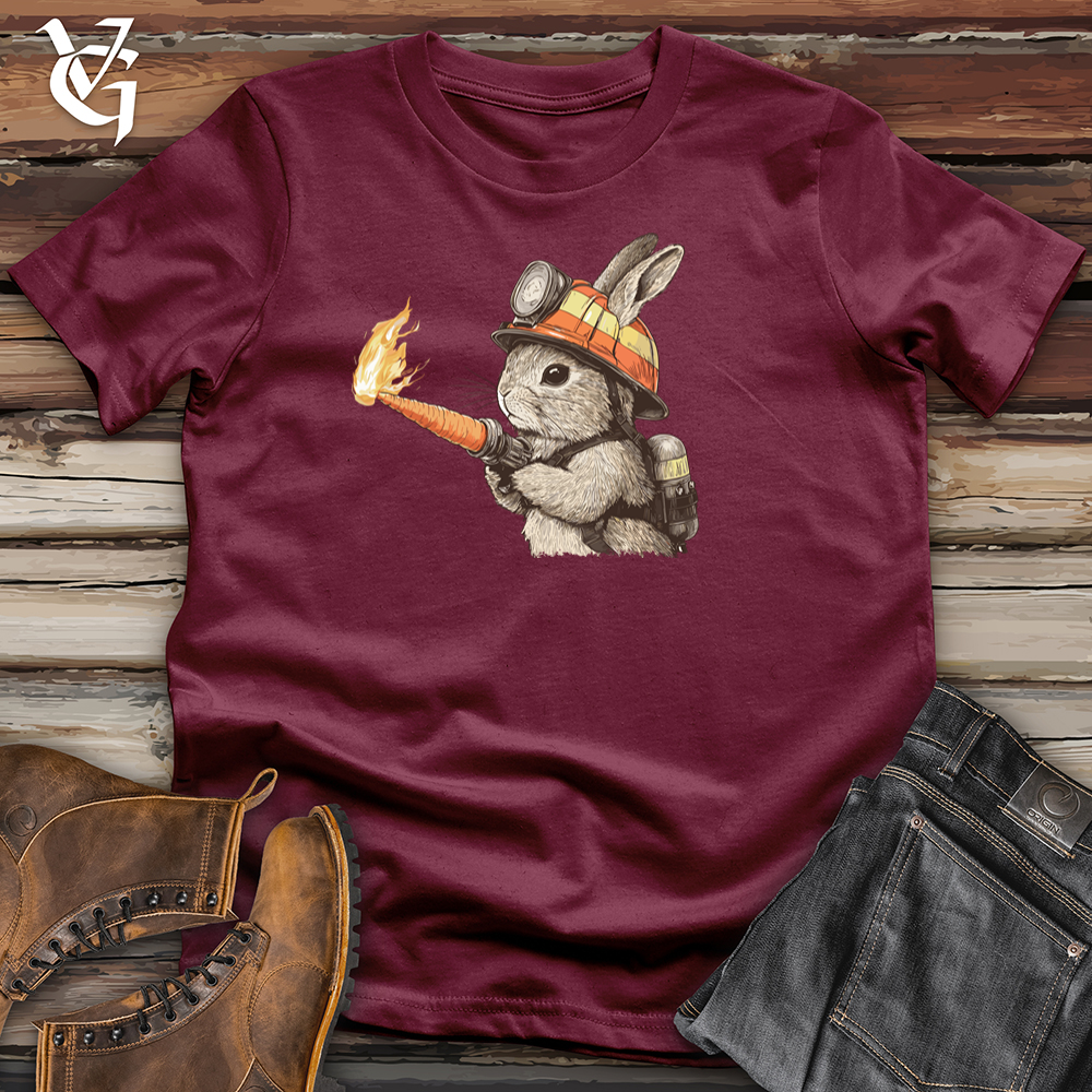 Viking Goods Rabbit Carrot Flames Softstyle Tee Maroon / S